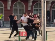 ВИДЕО: Протестираа за образование -правосуден испит, на крајот се испотепаа