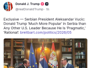 Трамп го сподели интервјуто на Вучиќ
